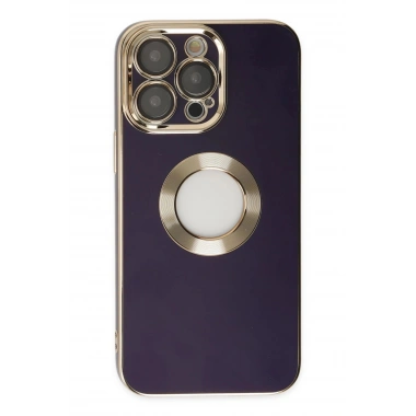 Mey İthalat®  iPhone 14 Pro Kılıf Store Silikon - Derin Mor