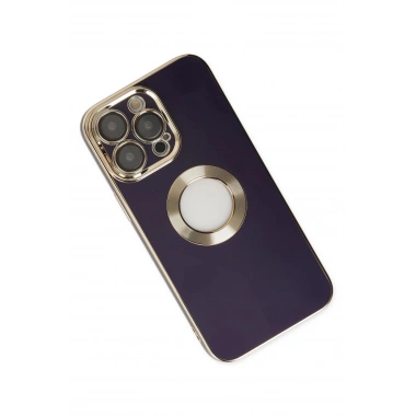 Mey İthalat®  iPhone 14 Pro Kılıf Store Silikon - Derin Mor
