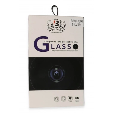 Mey İthalat®  iPhone 14 Pro Max Bilvis Titan Kamera Lens - Gümüş