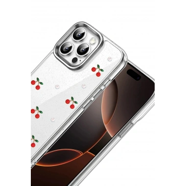 Mey İthalat®   iPhone 14 Pro Max Fiyonk Desenli Kapak - Desen 9