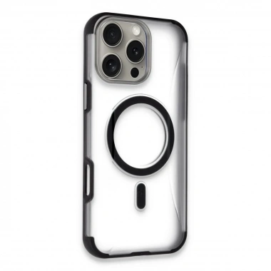Mey İthalat®  iPhone 14 Pro Max Hilton Magsafe Kapak - Siyah