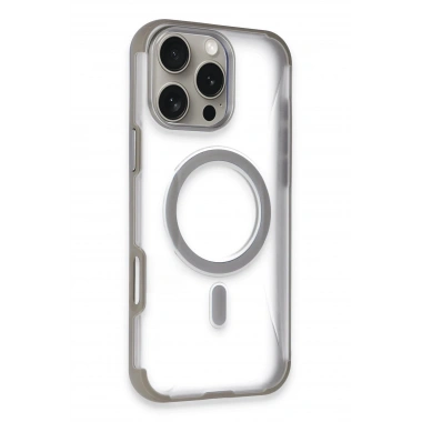 Mey İthalat®  iPhone 14 Pro Max Hilton Magsafe Kapak - Titan Gri