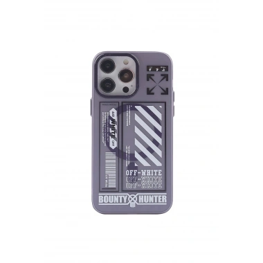 Mey İthalat®  iPhone 14 Pro Max Kılıf Apollo Magneticsafe Desenli Kapak - Apollo Mor - 1