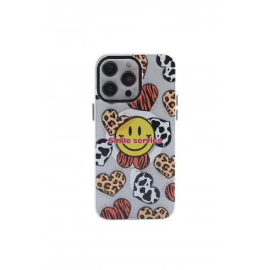 Mey İthalat® iPhone 14 Pro Max Kılıf Apollo Magneticsafe Desenli Kapak - Apollo Şeffaf - 2