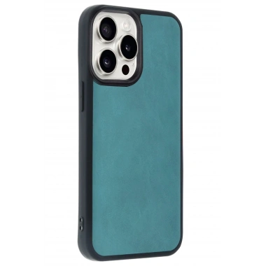 Mey İthalat®  iPhone 14 Pro Max Kılıf Aras Deri Kapak - Açık Yeşil
