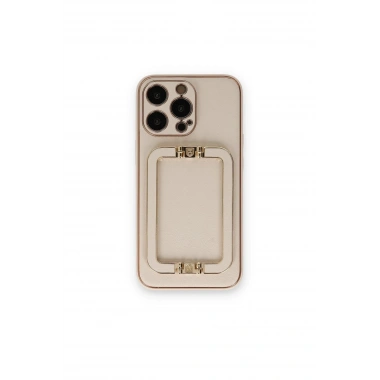 Mey İthalat®  iPhone 14 Pro Max Kılıf Coco Elit Kapak - Gold