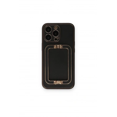Mey İthalat®  iPhone 14 Pro Max Kılıf Coco Elit Kapak - Siyah