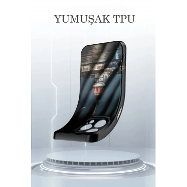 Mey İthalat®  iPhone 14 Pro Max Kılıf Crew Desenli Kapak - Çiçek