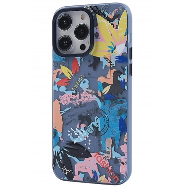 Mey İthalat® iPhone 14 Pro Max Kılıf Desenli Kapak - Pembe - 1