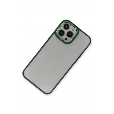 Mey İthalat®  iPhone 14 Pro Max Kılıf Dora Kapak - Haki Yeşil