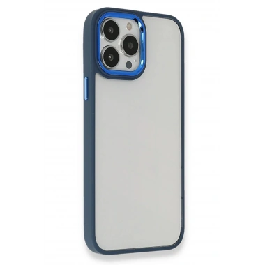 Mey İthalat® iPhone 14 Pro Max Kılıf Dora Kapak - Mavi