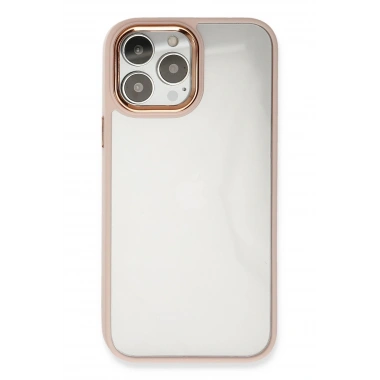 Mey İthalat® iPhone 14 Pro Max Kılıf Dora Kapak - Pudra