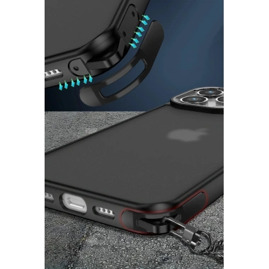 Mey İthalat® iPhone 14 Pro Max Kılıf Elegant Kapak - Siyah