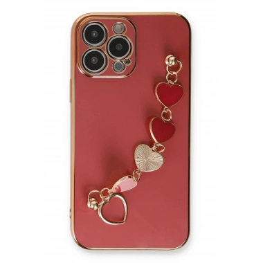 Mey İthalat® iPhone 14 Pro Max Kılıf Esila Silikon - Kırmızı