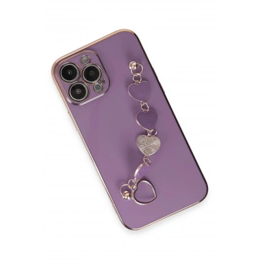 Mey İthalat® iPhone 14 Pro Max Kılıf Esila Silikon - Mor
