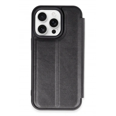 Mey İthalat® iPhone 14 Pro Max Kılıf Flip Cover - Siyah