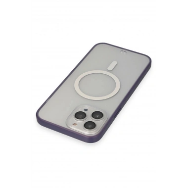 Mey İthalat® iPhone 14 Pro Max Kılıf Grand Magneticsafe Kapak - Mor