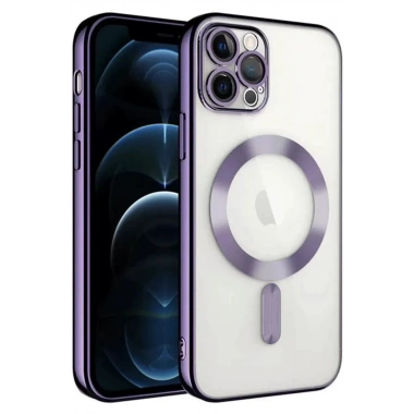 Mey İthalat®   iPhone 14 Pro Max Kılıf Kross Magneticsafe Kapak - Mor