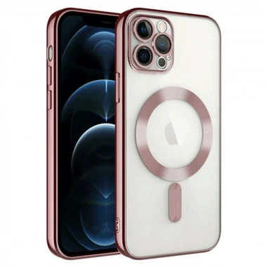 Mey İthalat®  iPhone 14 Pro Max Kılıf Kross Magneticsafe Kapak - Rose