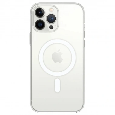 Mey İthalat®  iPhone 14 Pro Max Kılıf Magneticsafe Şeffaf Silikon - Şeffaf