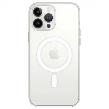 Mey İthalat®  iPhone 14 Pro Max Kılıf Magneticsafe Şeffaf Silikon - Şeffaf