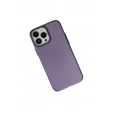 Mey İthalat®  iPhone 14 Pro Max Kılıf Modos Metal Kapak - Derin Mor