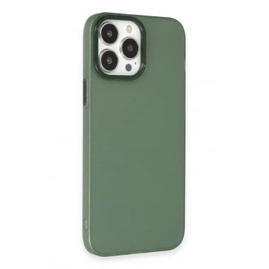 Mey İthalat® iPhone 14 Pro Max Kılıf Modos Metal Kapak - Koyu Yeşil