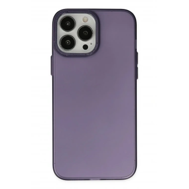 Mey İthalat®  iPhone 14 Pro Max Kılıf Modos Metal Kapak - Mor