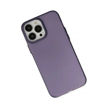 Mey İthalat®  iPhone 14 Pro Max Kılıf Modos Metal Kapak - Mor