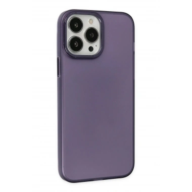 Mey İthalat®  iPhone 14 Pro Max Kılıf Modos Metal Kapak - Mor