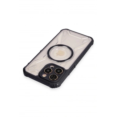 Mey İthalat® iPhone 14 Pro Max Kılıf Prag Magneticsafe Kapak - Siyah