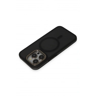 Mey İthalat®  iPhone 14 Pro Max Kılıf Rocky Magsafe Kapak - Siyah