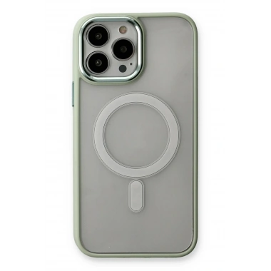 Mey İthalat® iPhone 14 Pro Max Kılıf Room Magneticsafe Silikon - Su Yeşili