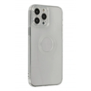 Mey İthalat® iPhone 14 Pro Max Kılıf Santa Lens Silikon - Şeffaf