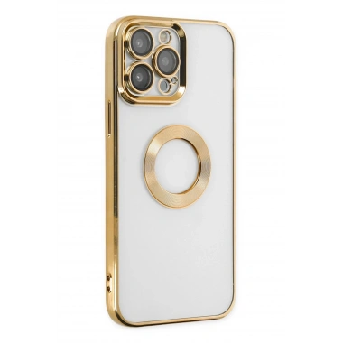 Mey İthalat®  iPhone 14 Pro Max Kılıf Slot Silikon - Gold