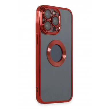 Mey İthalat® iPhone 14 Pro Max Kılıf Slot Silikon - Kırmızı