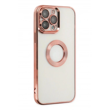 Mey İthalat®  iPhone 14 Pro Max Kılıf Slot Silikon - Rose Gold