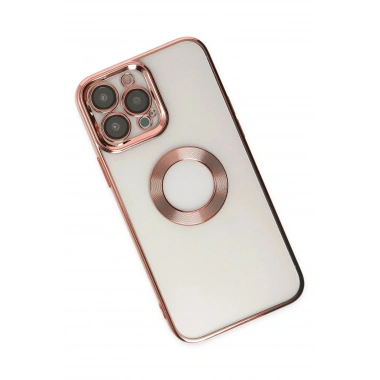 Mey İthalat®  iPhone 14 Pro Max Kılıf Slot Silikon - Rose Gold