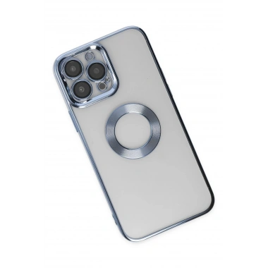 Mey İthalat®  iPhone 14 Pro Max Kılıf Slot Silikon - Sierra Blue