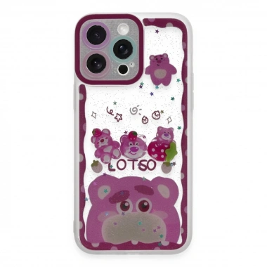 Mey İthalat® iPhone 14 Pro Max Kılıf Sweet Desenli Silikon Kapak - Pembe