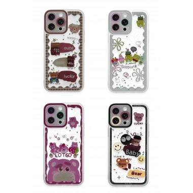 Mey İthalat® iPhone 14 Pro Max Kılıf Sweet Desenli Silikon Kapak - Şeffaf