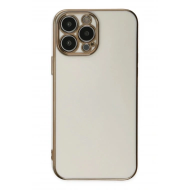 Mey İthalat®  iPhone 14 Pro Max Kılıf Volet Silikon - Beyaz