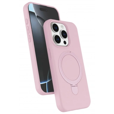 Mey İthalat®   iPhone 14 Pro Max Regal Magsafe Standlı Kapak - Açık Pembe