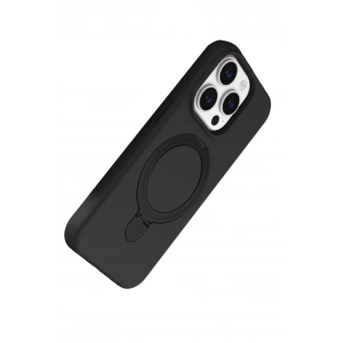 Mey İthalat®   iPhone 14 Pro Max Regal Magsafe Standlı Kapak - Siyah
