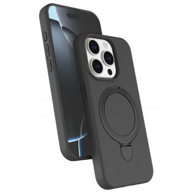 Mey İthalat®   iPhone 14 Pro Max Regal Magsafe Standlı Kapak - Titan Gri