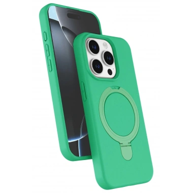 Mey İthalat®   iPhone 14 Pro Max Regal Magsafe Standlı Kapak - Yeşil