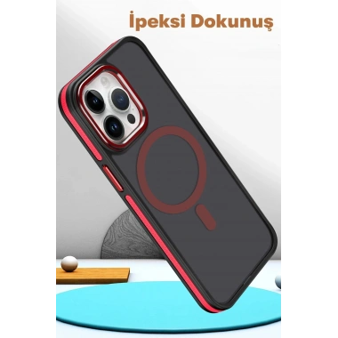 Mey İthalat®  iPhone 14 Pro Max Winner Magsafe Kapak - Derin Mor