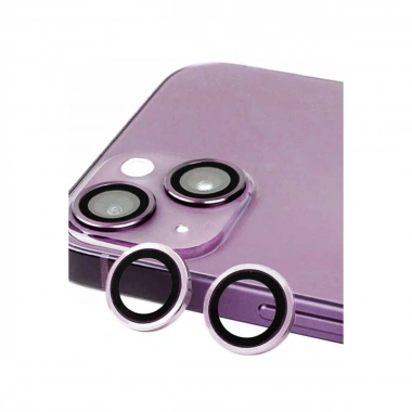 Mey İthalat® iPhone 14 Raze Metal Kamera Lens - Mor