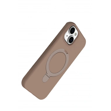 Mey İthalat®   iPhone 14 Regal Magsafe Standlı Kapak - Çöl Titanyum