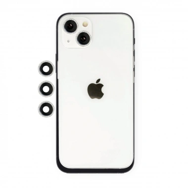 Mey İthalat® iPhone 14 Shine Kamera Lens - Gümüş